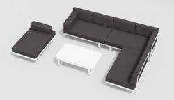 Hacienda, набор белый/антрацит, алюминий