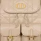 Рюкзак Dior Caro бежевый, модель среднего формата