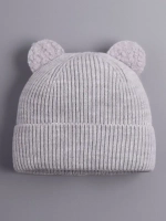 Шапка с ушками вязаная для детей
