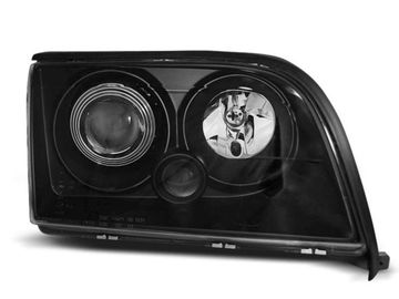 Передние фары black для Mercedes S W140