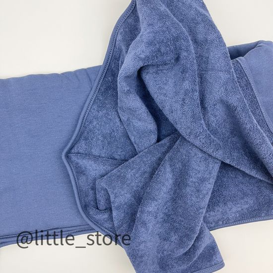 Полотенце хлопковое "Папа-мой герой" темно-синее