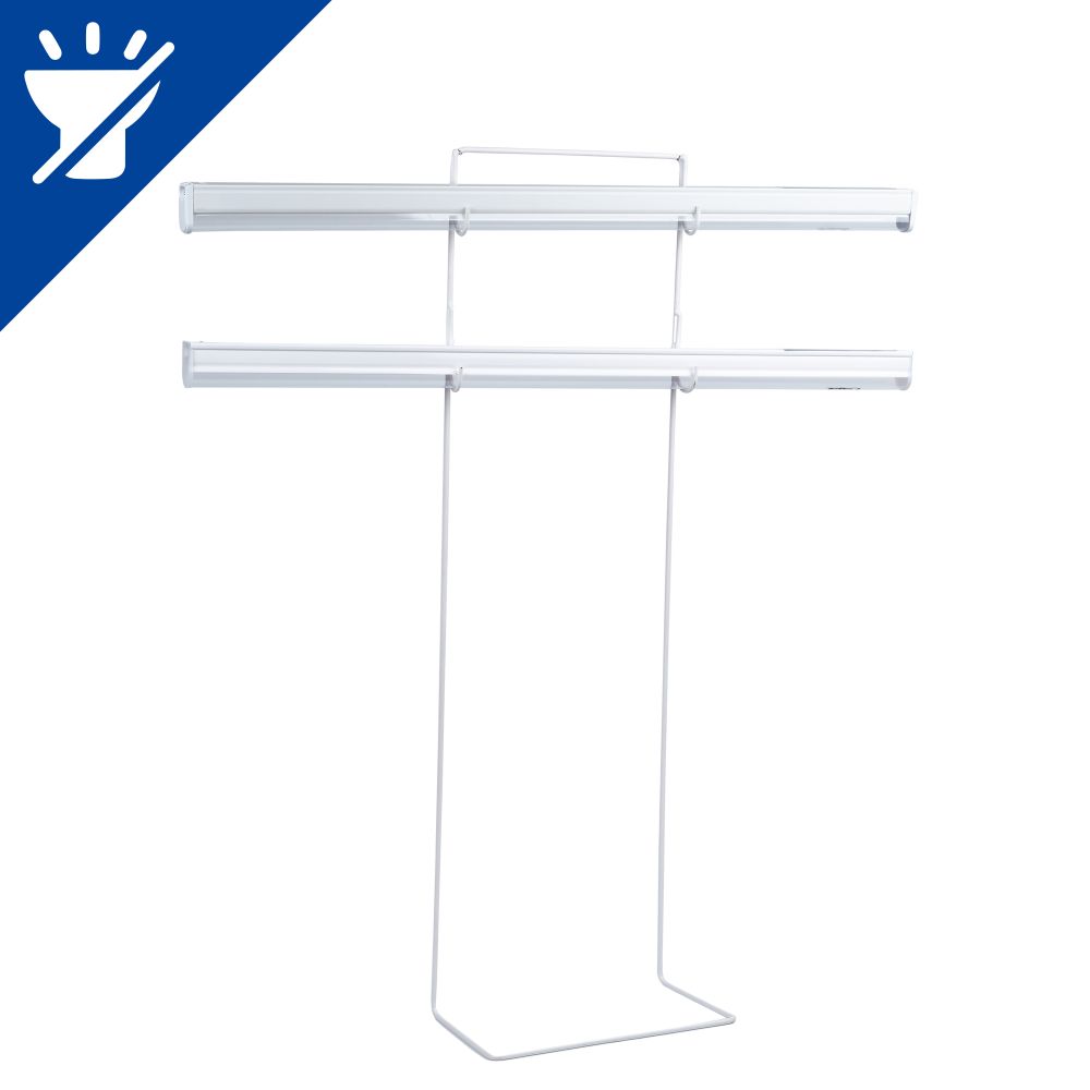 UFP-G11A H65-50 WHITE Подставка металлическая для светильника ULI-P. 2 уровня. высота 650 мм. Белая. TM Uniel