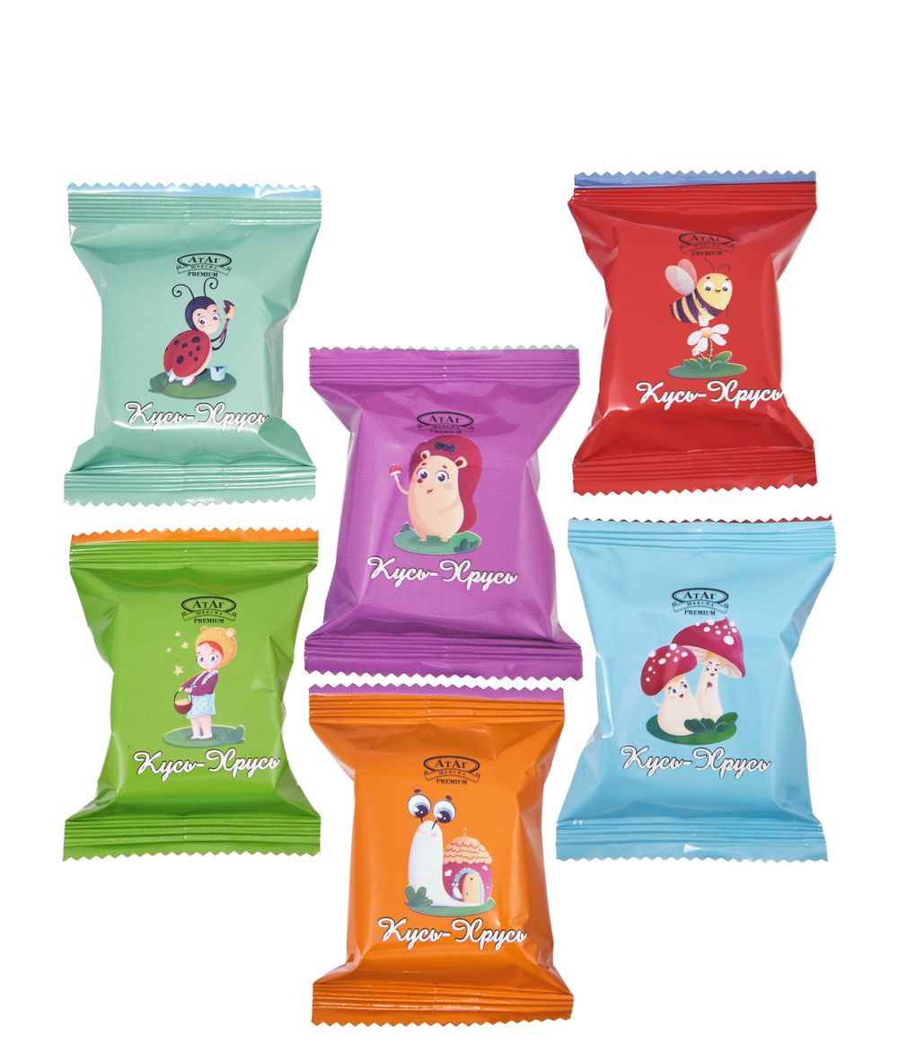 AT-100/4 Вафли глазированные «Кусь-Хрусь» 1,5 кг