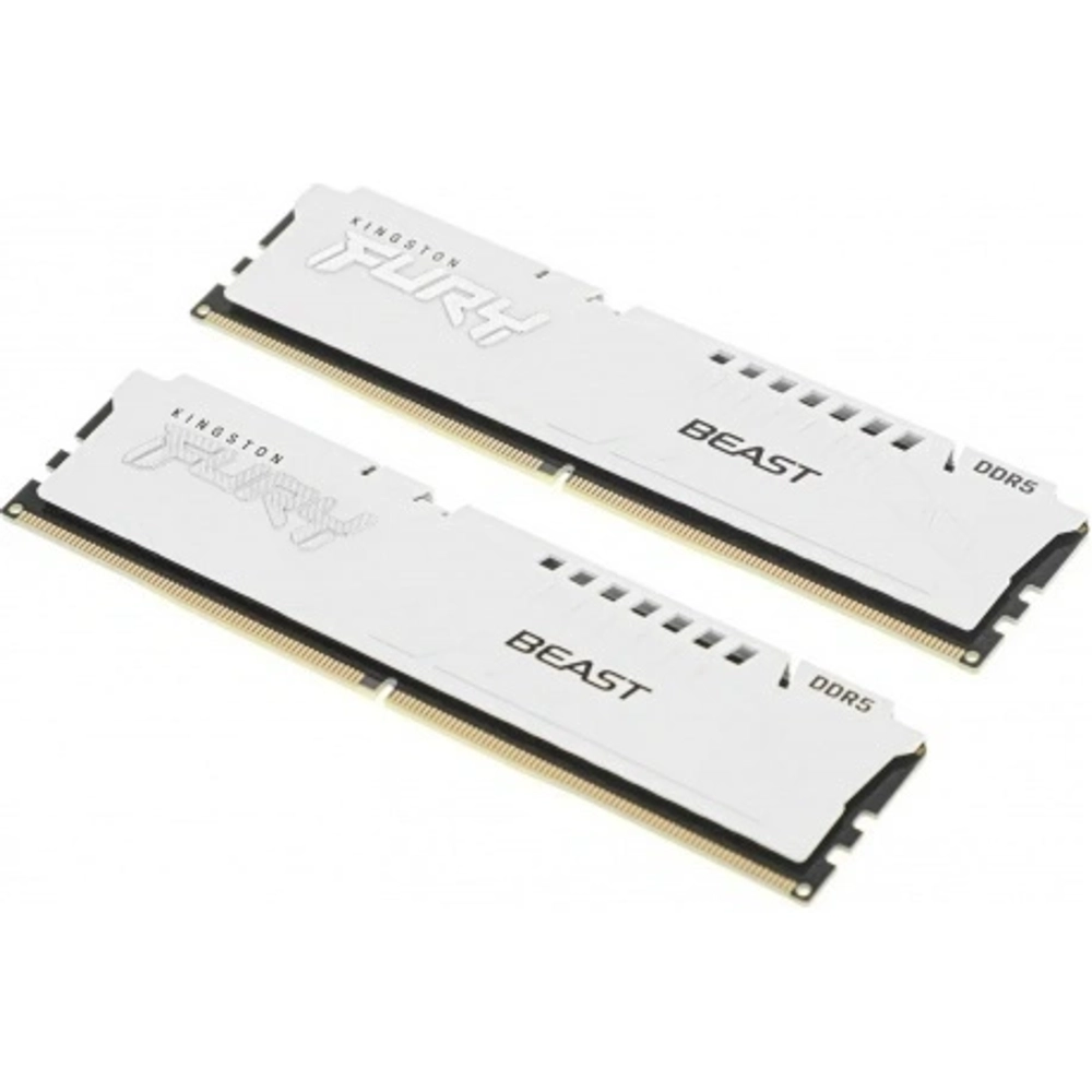 Оперативная память Kingston 32Gb DDR5 (2x16Gb) UDIMM FURY Beast white XMP