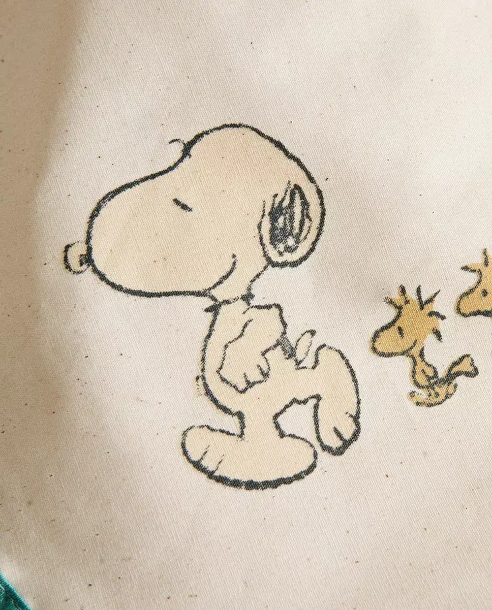 ZARA HOME ДЕТСКИЙ ХЛОПКОВЫЙ НАГРУДНИК PEANUTS™, КРЕМОВЫЙ