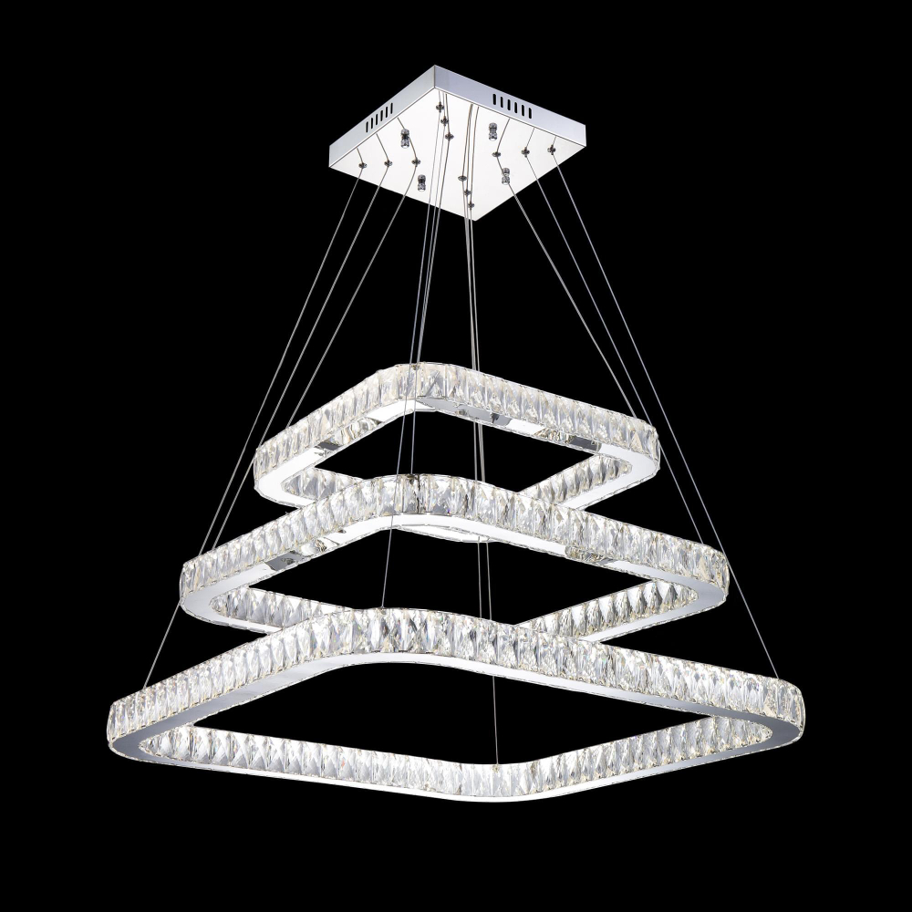 Eletto Granda EL336P100 LED Люстра хрустальная с пультом Хром