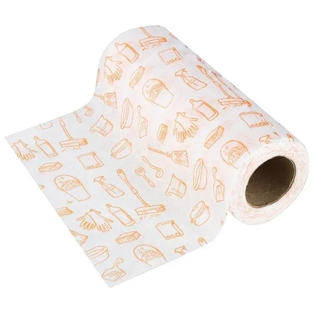 Салфетки из спанлейса в рулоне с перфорацией 25*30см, 50 гр/м2, 20 шт.