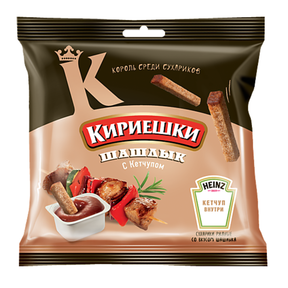 Кириешки Heinzn+соус Шашлык 60 гр