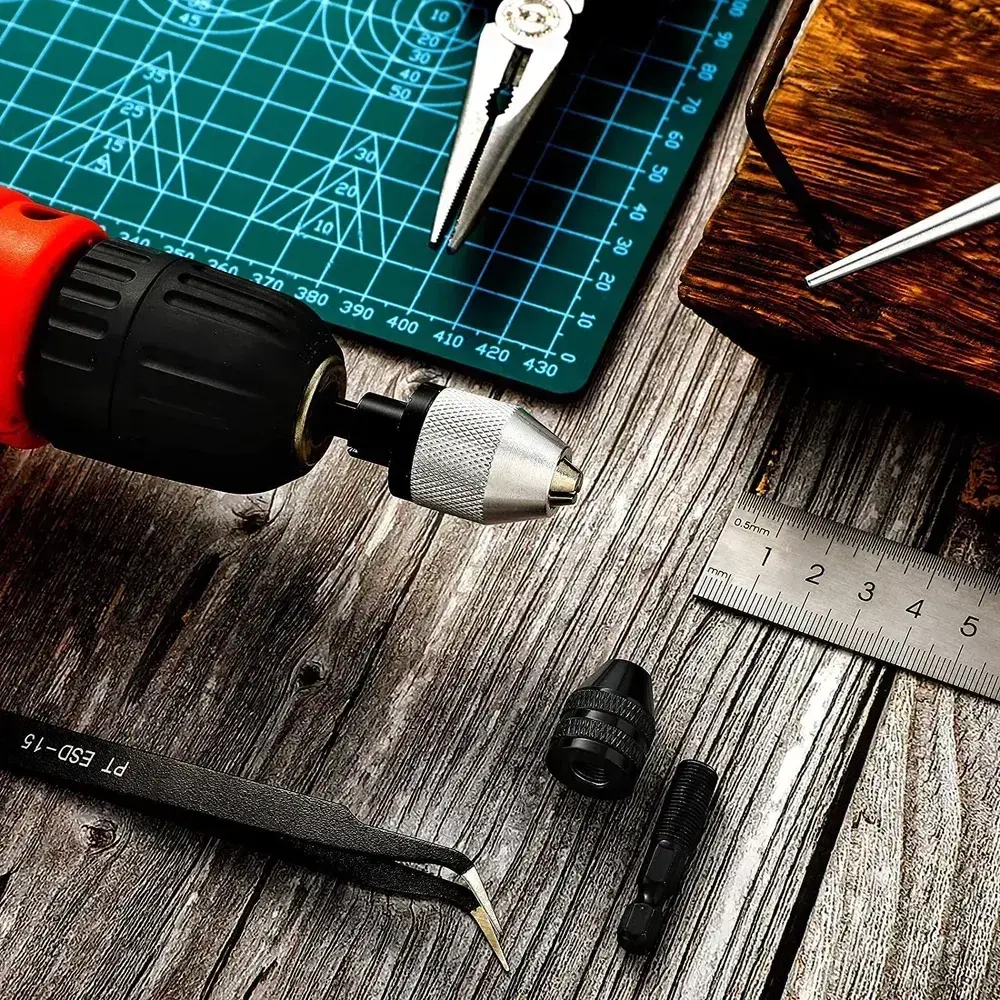 Сверлильный быстрозажимной патрон ASDTODW для дрели, , подходит для сверл 0.3-6.5mm