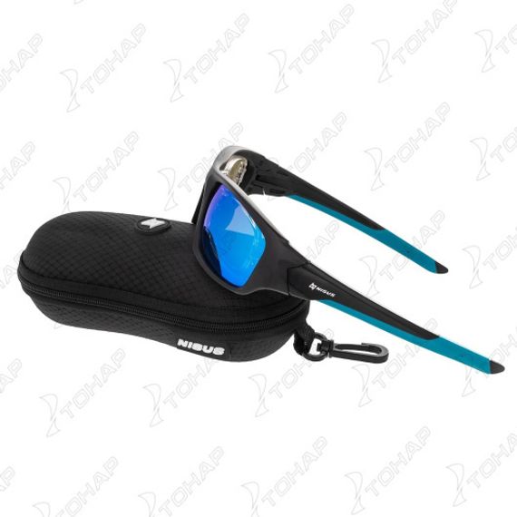 Очки поляризационные в жест.чехле (зеркал. синий) (N-OP-TF1978N-B) Nisus