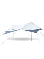 Тент Naturehike Hexagon NH16T013-S, 150D, 520*460 см для кемпинга, серый с голубым (с двумя стойками), 6927595777794