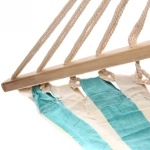 Гамак 200*80см «Райское наслаждение» х/б с деревянной перекладиной, цвет в ассортименте (микс)