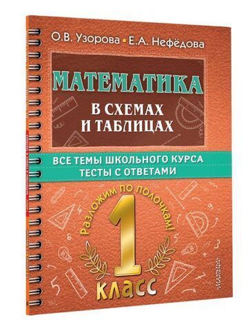 Математика в схемах и таблицах. Все темы школьного курса 1 класса с тестами.