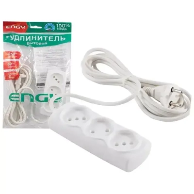 Удлинитель ENGY Премиум 3мроз (ПВС 2,75)