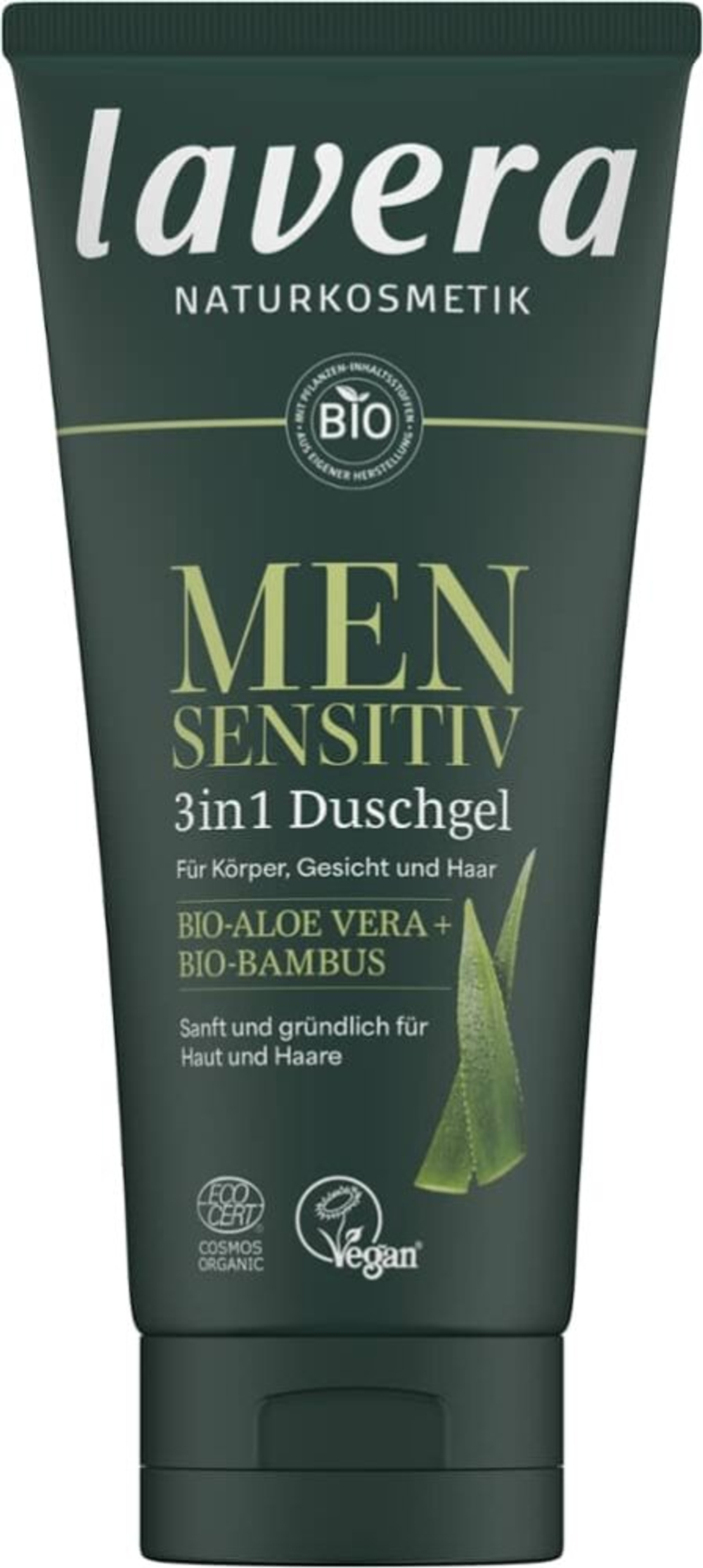 Гель для душа Lavera Men Sensitive 3в1, 200 мл