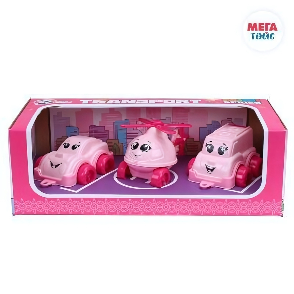 Мини транспорт для девочек в подар.уп (Технок)
