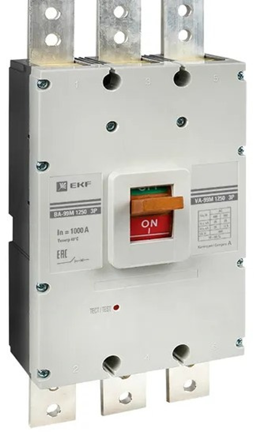 Автоматический выключатель в литом корпусе EKF mccb99-1250-1000m