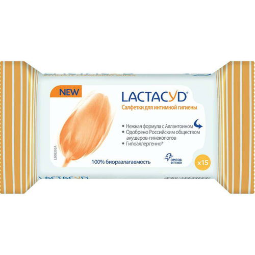 Lactacyd Салфетки для интимной гигиены 15 шт.