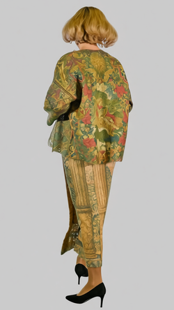 Юбка «Вердюра», принт по мотивам средневекового гобелена 17 века