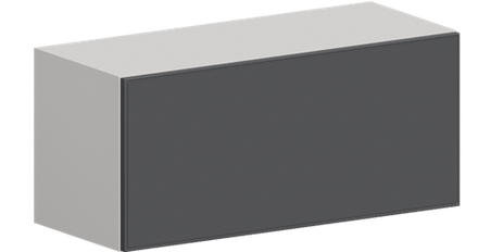 Кухня Модуль ШВГ 800 Графит / Графит Софт