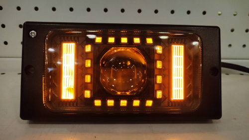 НЕТ - M80 / ПТФ с регулировкой (белый, с ДХО и поворотником) для ВАЗ 2110-2115, светодиодные противотуманные фары (2 шт. / комплект) HC