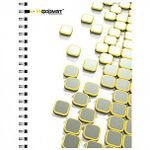 Тетрадь 80 л. кл. греб. PLACER А5 мел. карт. мат.лам.