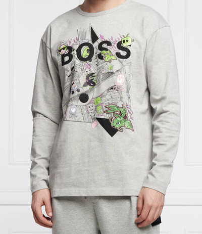 тощие tovel lotus BOSS GREEN - серый(50462903)