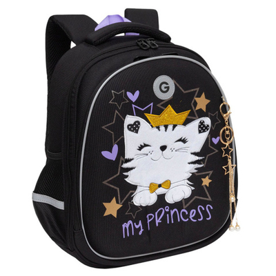 Ранец, спинка ортопедическая EVA, 2 отделения, 36*28*16 см, Grizzly, RAz-486-3