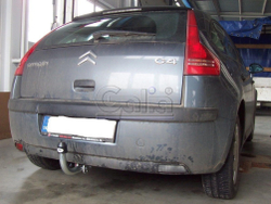 Фаркоп оцинкованный Galia C038A для Citroen C4 седан/хетчбек 2004-2010, 2010-, Peugeot 307, 308 хетчбек 3/5 дверей 2001-2007, 2007-2012(паспорт и сертификат в комплекте)(без электрики)