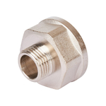 Переход с внутренней резьбы на наружную под ключ STOUT SFT 0073 - 1" x 1/2" (латунь никелиров-ная)