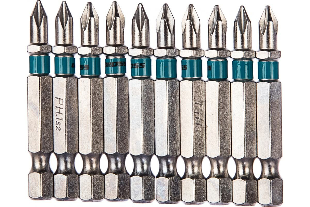 Набор бит PH1х50, сталь S2, 10 шт.// Gross