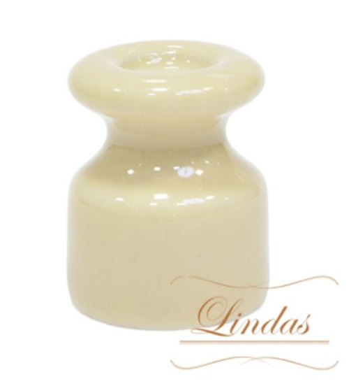 Керамический изолятор Слоновая кость Lindas 12009