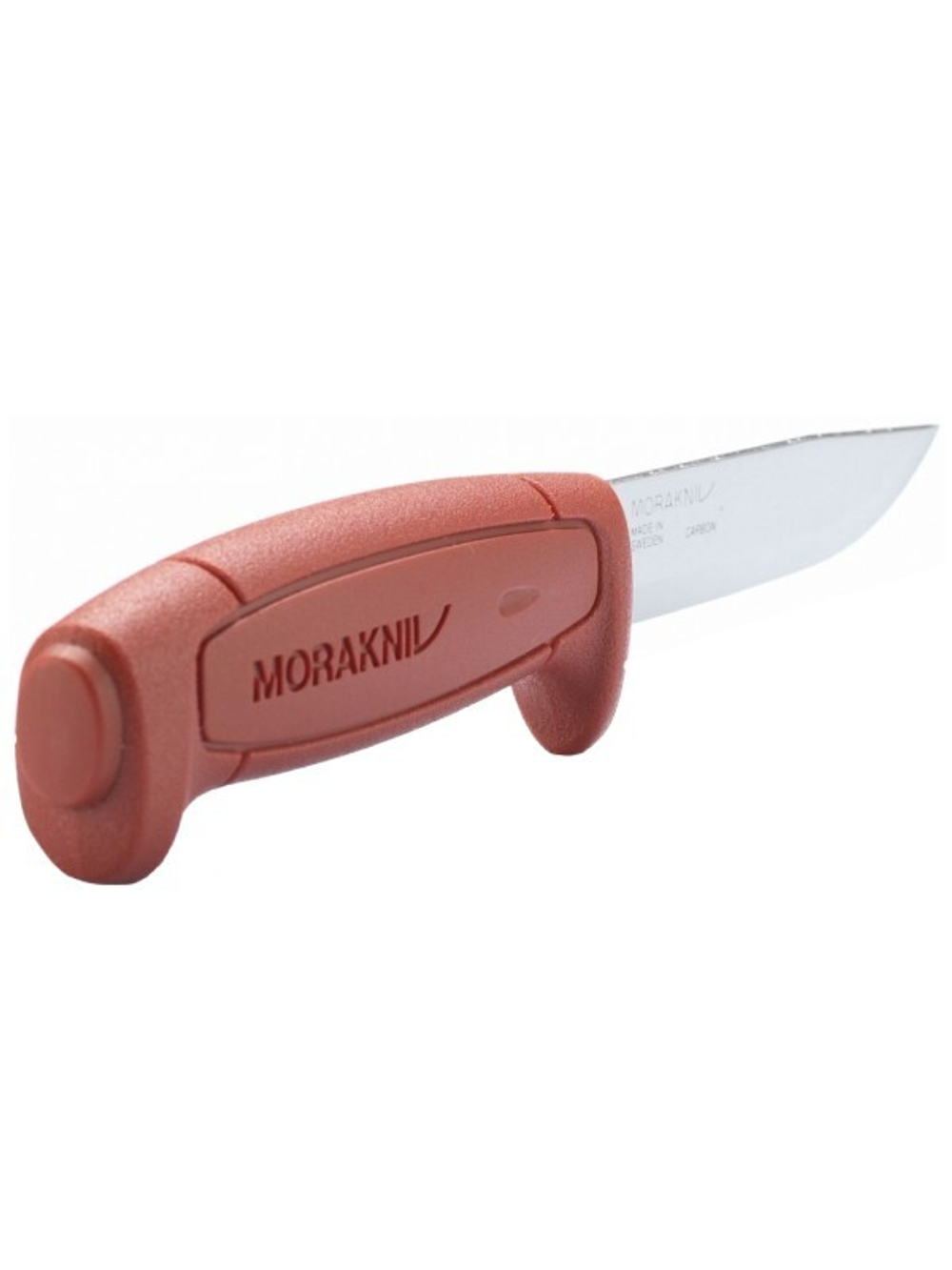 Нож Morakniv Basic 511 углеродистая сталь, пластиковая ручка (красная), 12147
