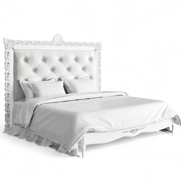 Кровать с мягким изголовьем 180*200