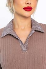 Платье трикотажное Каприччио (коричневое) П14591-10М LT Collection