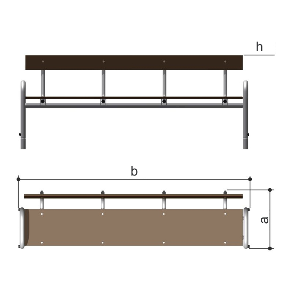 Скамья (фанера) Romana 302.02.00-02