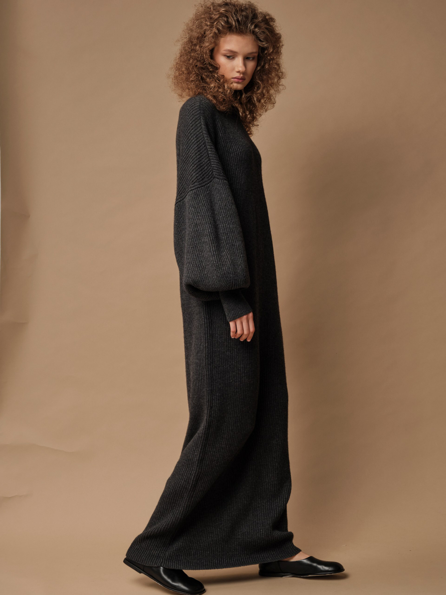 D0341-8101 Платье dbr, антрацит