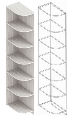 Детская "Александрия" №1 (бодега светлая), ЛДСП/МДФ, Велес