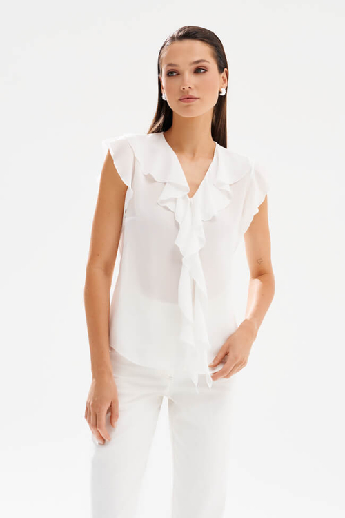 23581 Блузка женская (молочный)