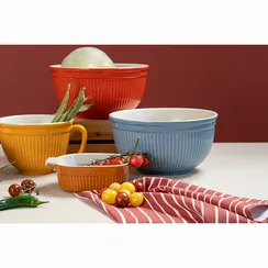 Миска soft ripples, 3,9 л, красная