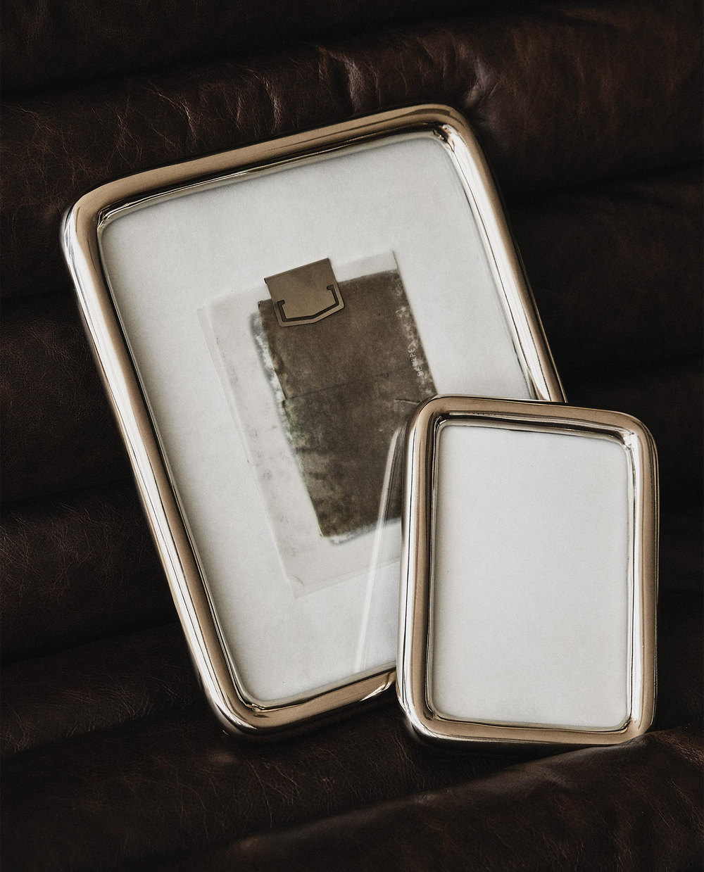 Zara Home Фоторамка из металла, цвет серебристый, 17 см · 6350/045