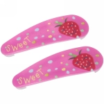 Зажимы для волос детские 2шт «Happy smile», ягодки, микс 6 цветов, 5,5*1,5см