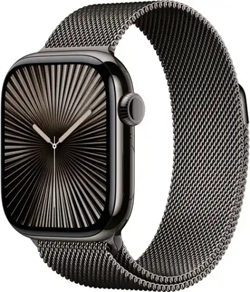 Apple Watch Series 10, 42 мм, корпус из титана цвета сланцевый титан, «миланская петля» сланцевого цвета (MX053)