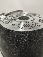 Кастрюля 5л АП Гранит стекл крышка под/упак к263аг