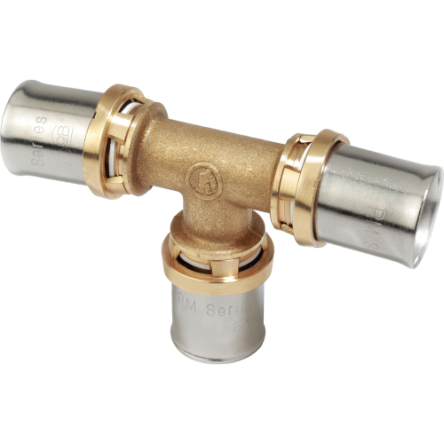 Тройник-пресс Giacomini латунь 26, RM150Y009