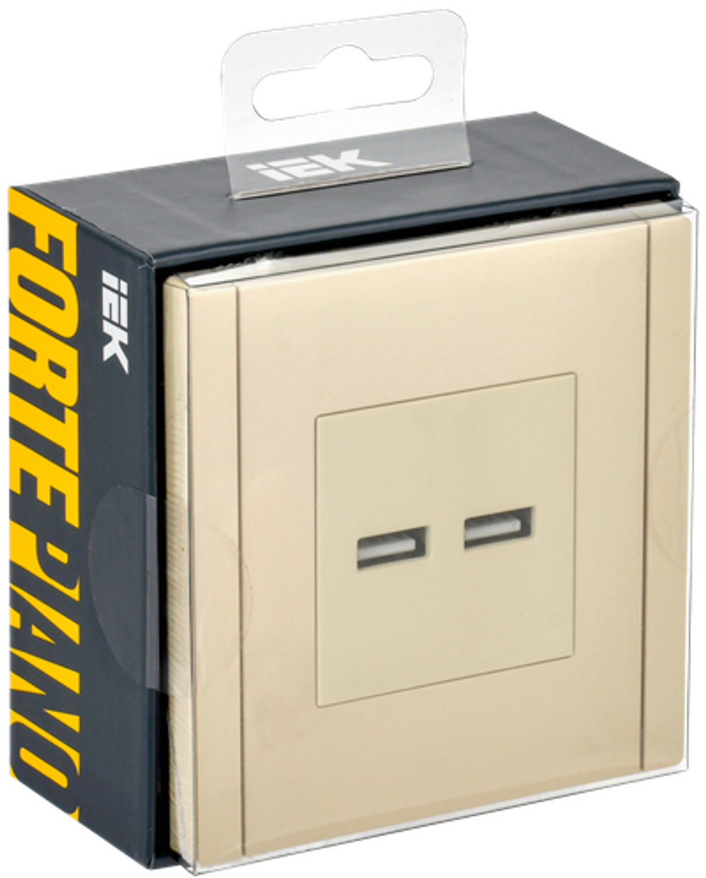 FORTE&PIANO Розетка USB A+A 3,1А FP449 ваниль IEK