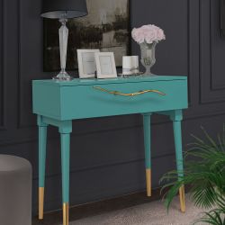 Консоль Арт Колор matte Стайл Голд Пастельно-синий матовый