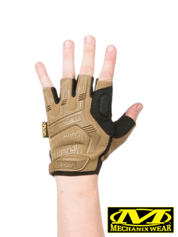 Перчатки беспалые Mechanix M-Pact Fingerless (реплика). Койот