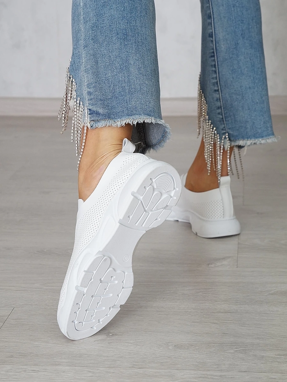 Кроссовки женские летние натуральная кожа