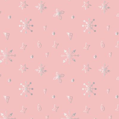 Бесшовный принт со снежинками